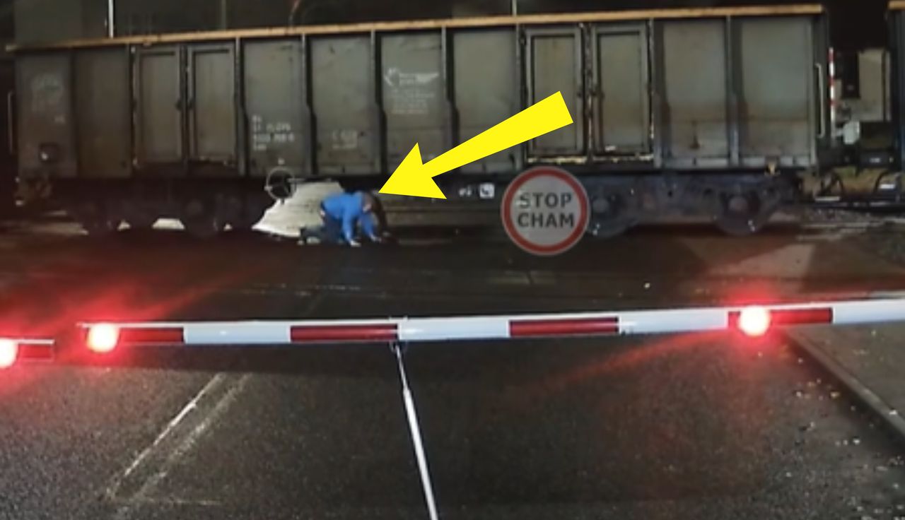 Nagranie z przejazdu kolejowego. Brak słów, co zrobili