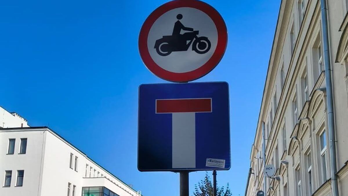 Zakaz wjazdu motocykli na ul. Kapucyńską w Lublinie