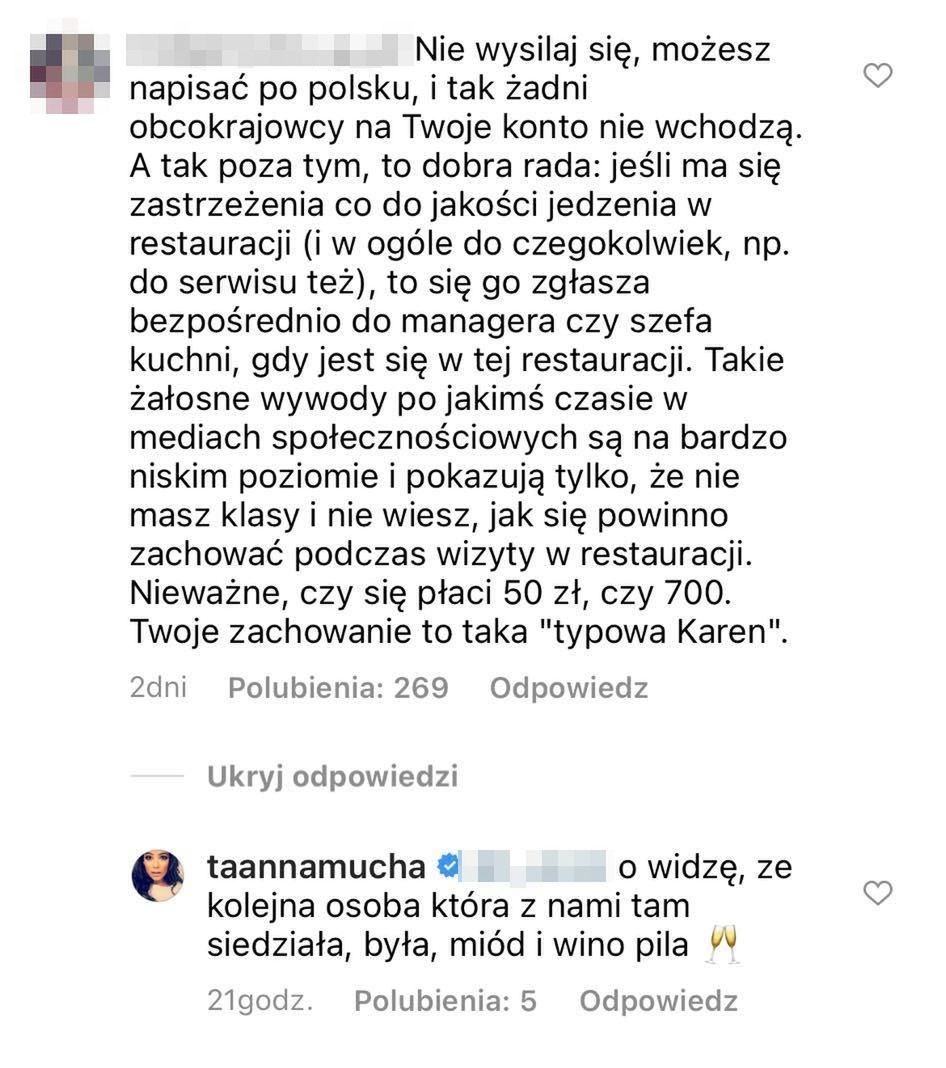Usunięte już wpisy Anny Muchy