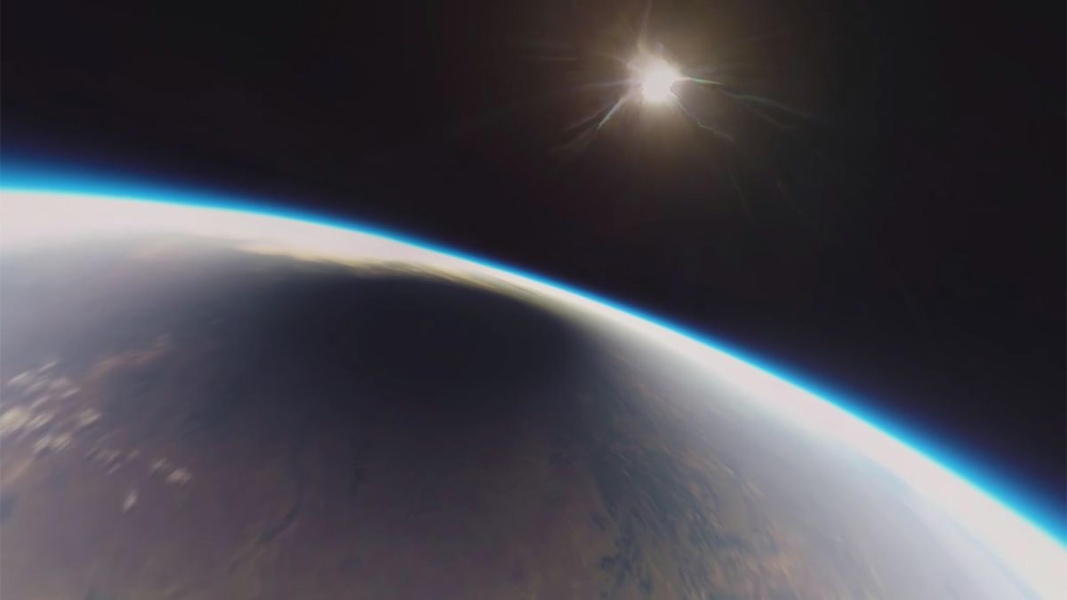 Pierwszy hyperlapse z całkowitego zaćmienia Słońca z wysokości 50 km 1