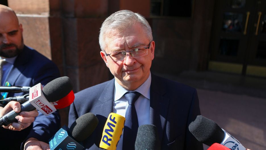 Ambasador Rosji w Polsce wezwany do siedziby MSZ23.03.2022 Warszawa Wezwanie w trybie pilnym do siedziby MSZ ambasadora Federacji Rosyjskiej w Polsce Siergieja Andriejewa ws wydalenia z Polski grupy 45 rosyjskich dyplomatow   fot. Adam Burakowski/REPORTER
n/z: Siergiej AndriejewAdam Burakowski/REPORTER