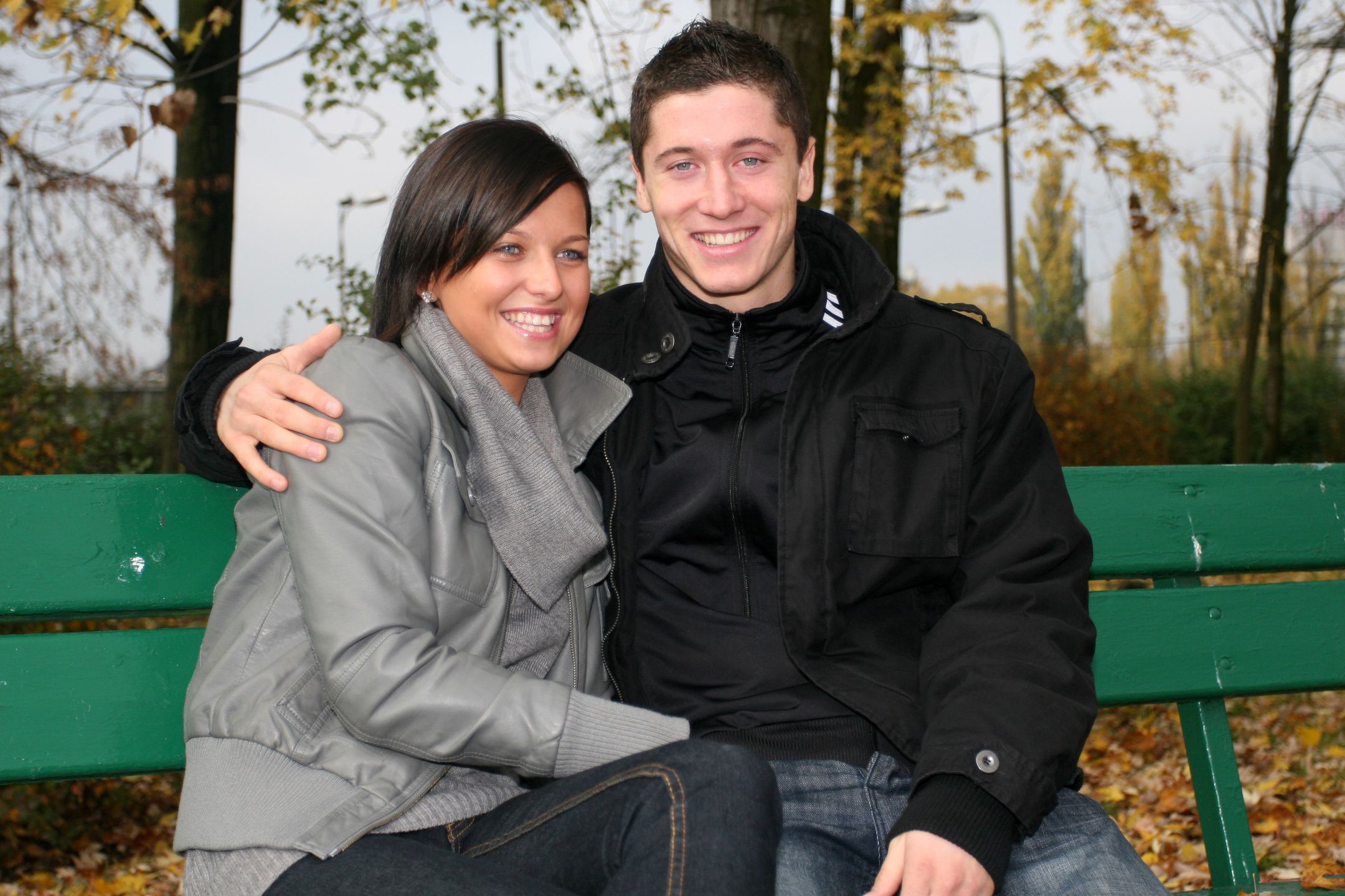 Anna i Robert Lewandowscy w 2008 roku