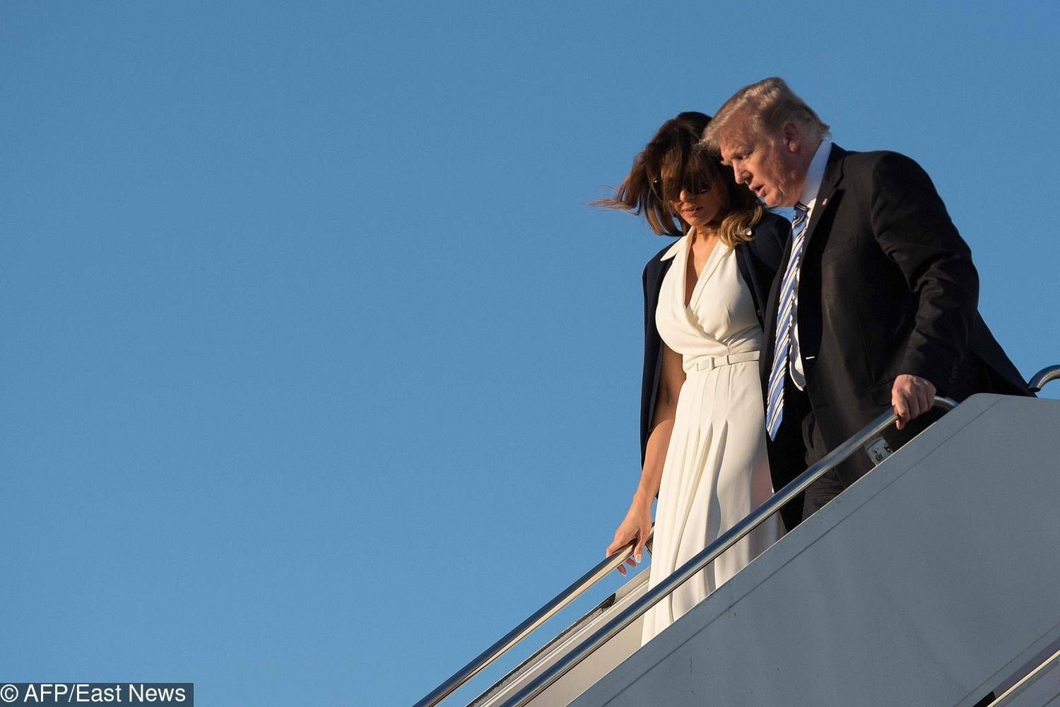 Pierwsza para USA opuszcza Air Force One