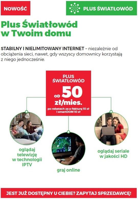 Plus zachęca do skorzystania ze swojej oferty, fot. materiały prasowe.