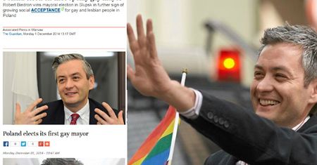 Zachodnie media o wygranej Biedronia: "PIERWSZY GEJ prezydentem miasta!"