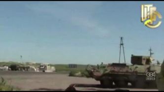 Ukraińscy żołnierze walczą z prorosyjskimi separatystami w Słowiańsku