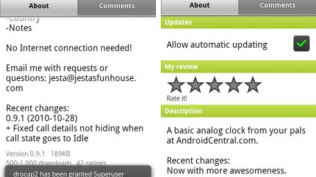 Listy zmian w aplikacjach wkraczają do Marketu 1