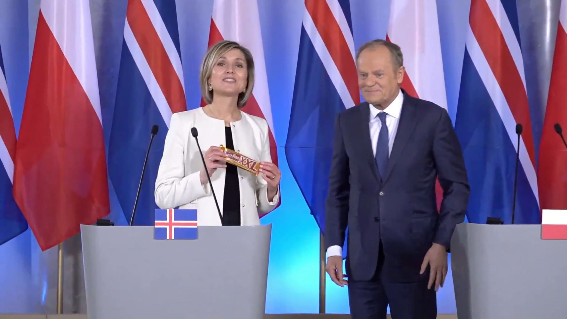 Donald Tusk przekazał premier Islandii Prince Polo