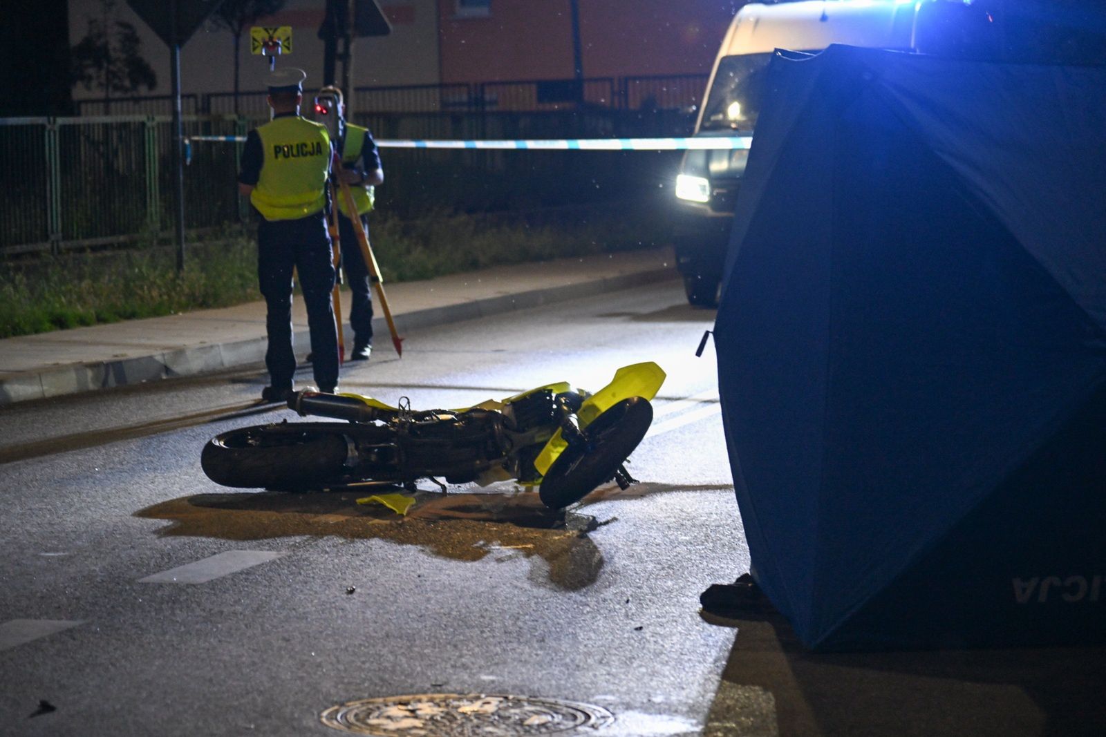 Miejsce śmiertelnego wypadku na skrzyżowaniu ulicy Ofiar Oświęcimia z Cyryla i Metodego w Szczecinie