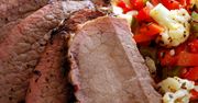 Pieczona wołowina zrazowa dolna (samo mięso)