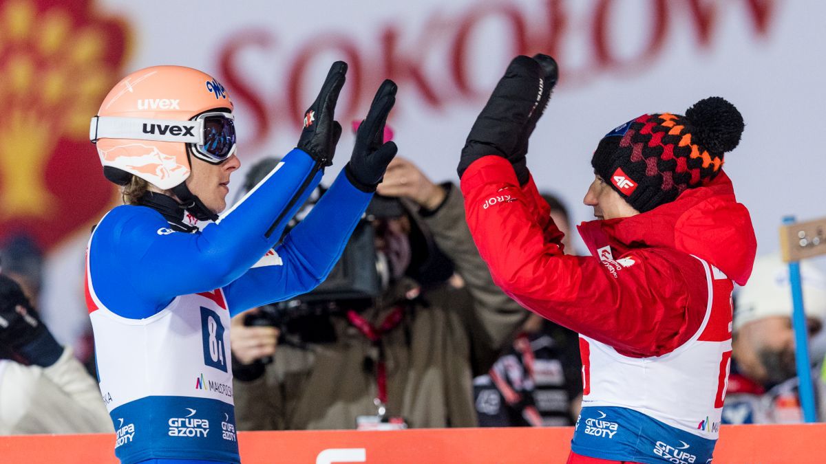 Getty Images / Od lewej: Dawid Kubacki i Kamil Stoch