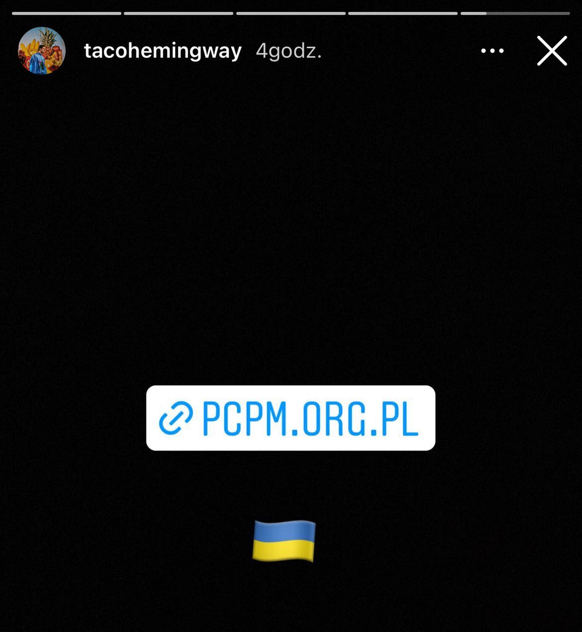 Taco Hemingway wspiera Ukrainę