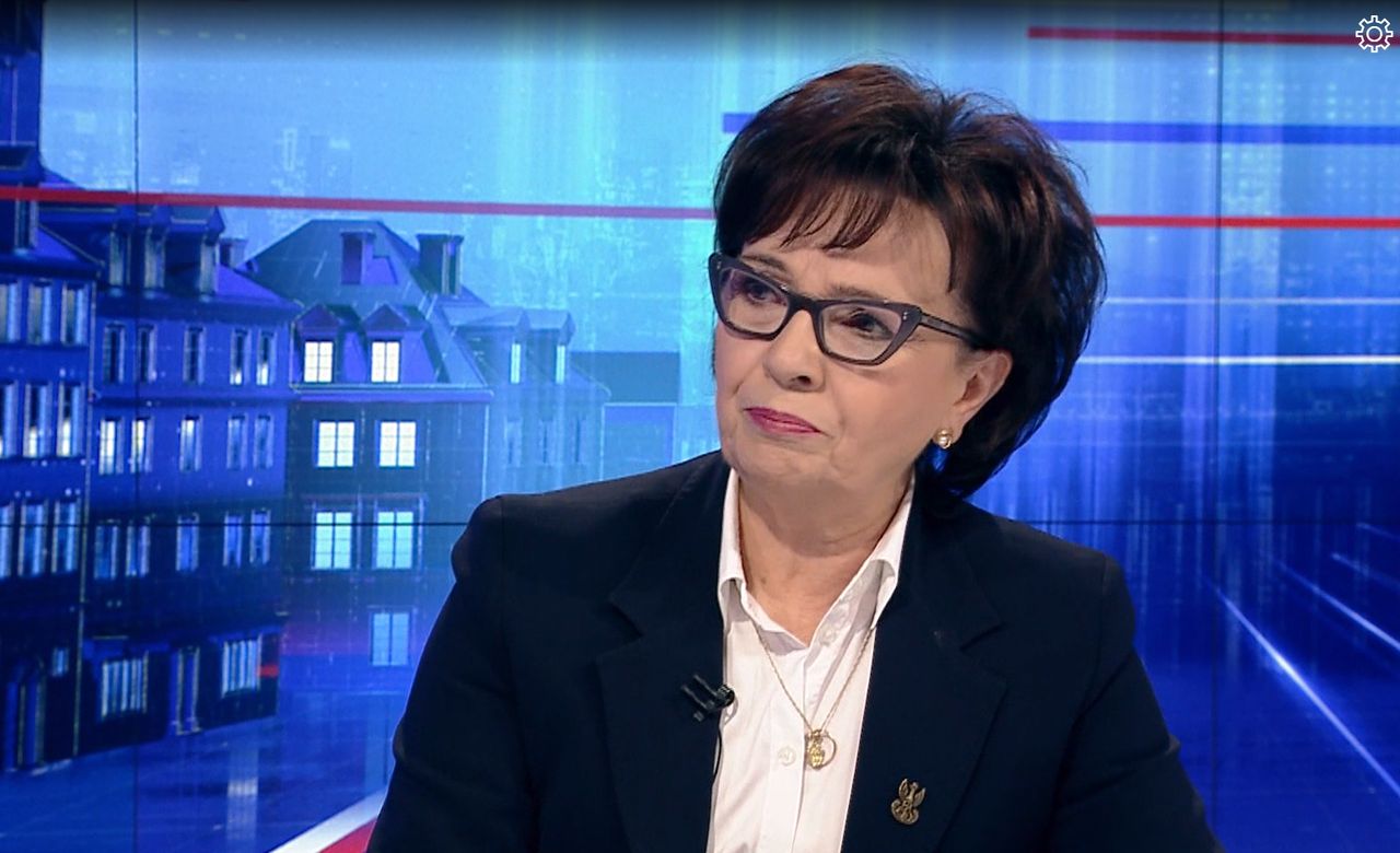 "Będę walczyć do końca". Witek pojawiła się w TVP