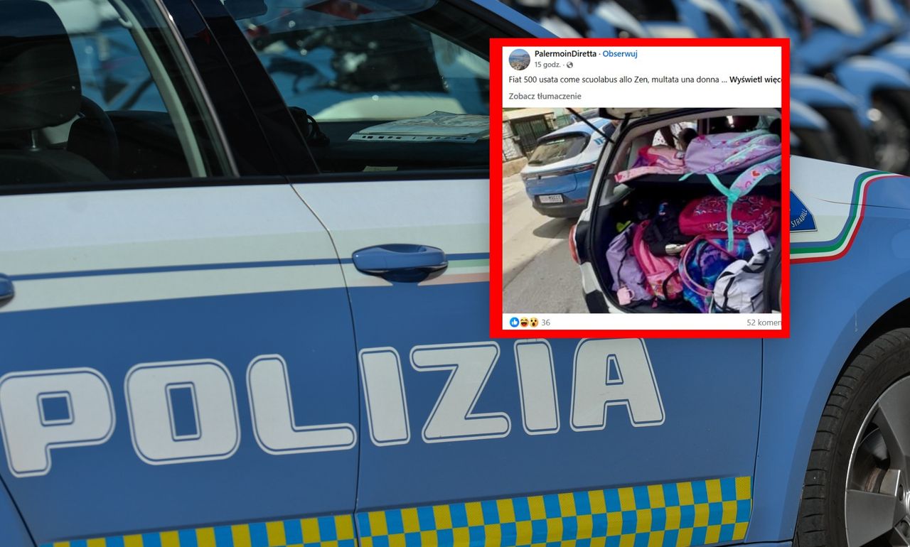 "Szkolny autobus" w osobówce. Zaskakujący finał rutynowej kontroli