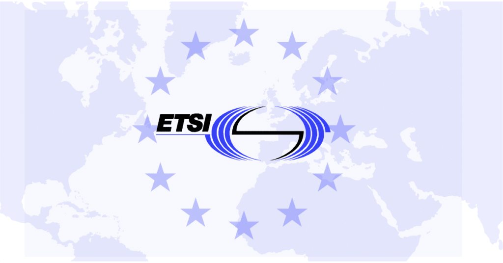 Ilustracja z logo ETSI