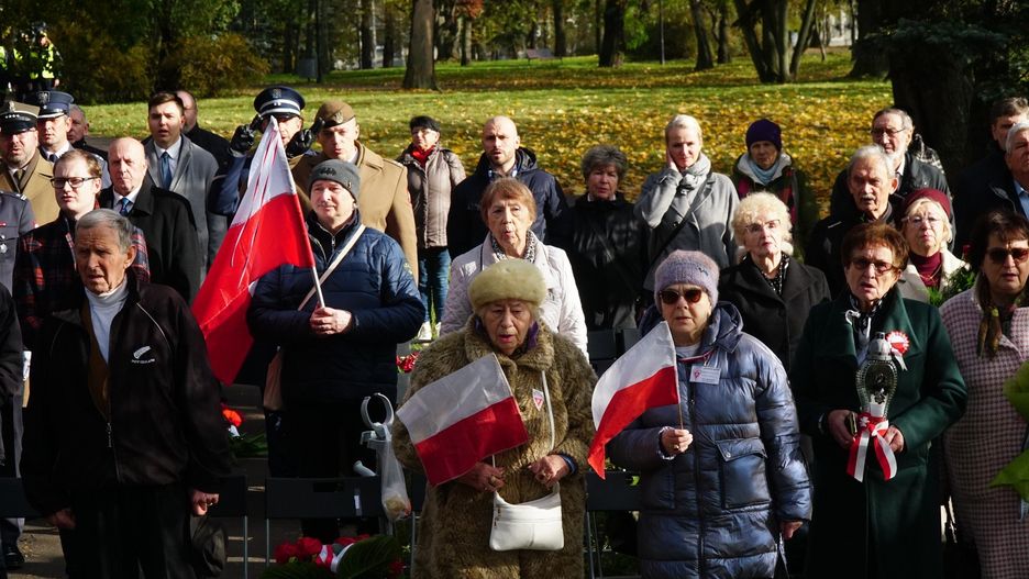 Uroczystość przy Pomniku Wypędzonych Wielkopolan