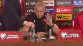 Ledwo usiadł, a już musiał przepraszać. Wpadka trenera Albanii