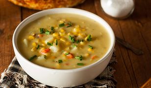 Corn chowder, czyli kremowa zupa kukurydziana