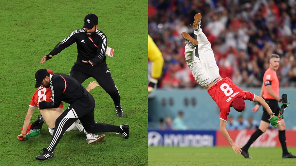 Zdjęcie okładkowe artykułu: Getty Images / Buda Mendes/Stu Forster / Na zdjęciu: kibic, który przerwał mecz Tunezja - Francja