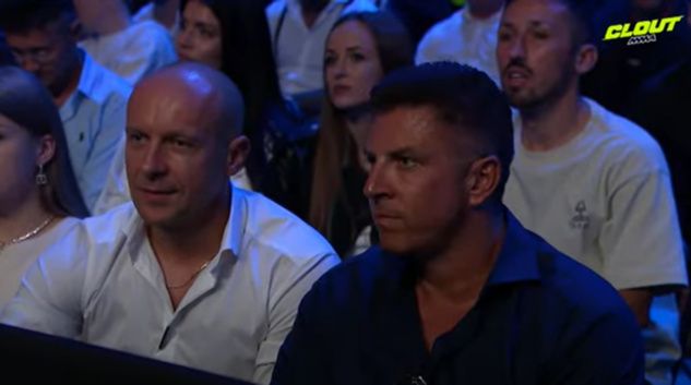 Szymon Marciniak i Mateusz Borek na Clout MMA (screen za: Clout MMA PPV)