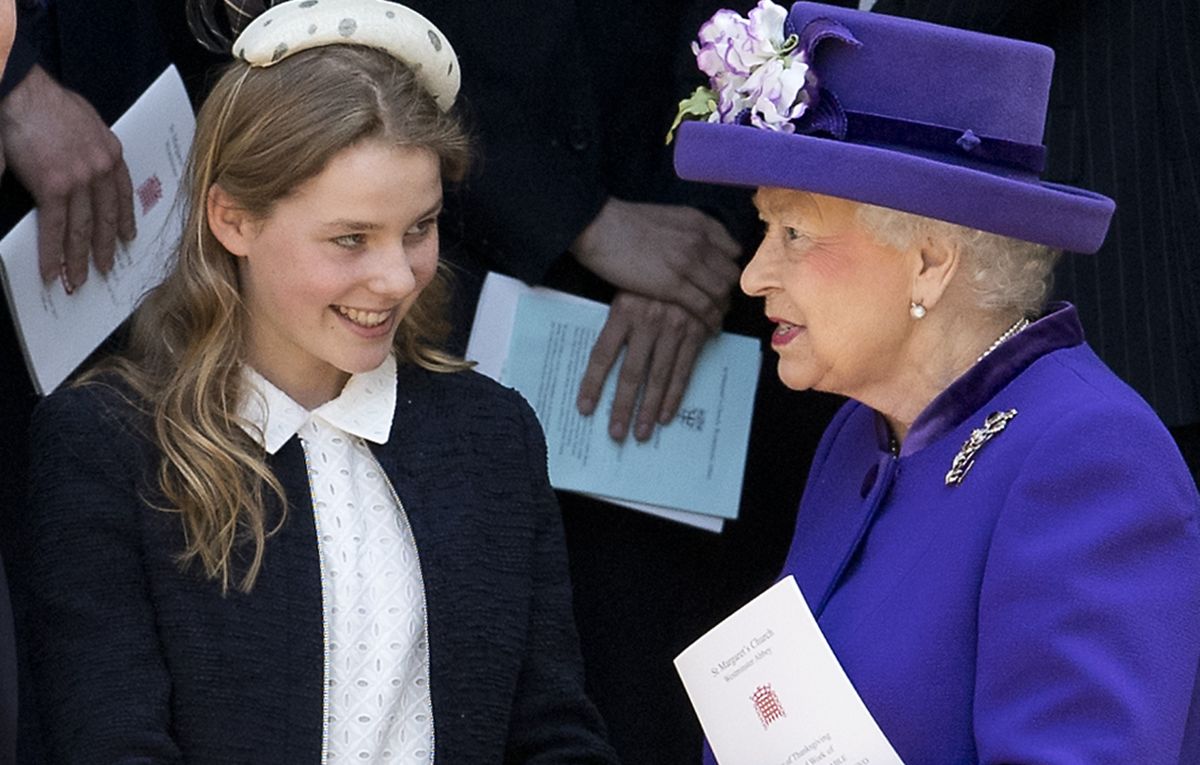 Margarita na spotkaniu z królową Elżbietą II