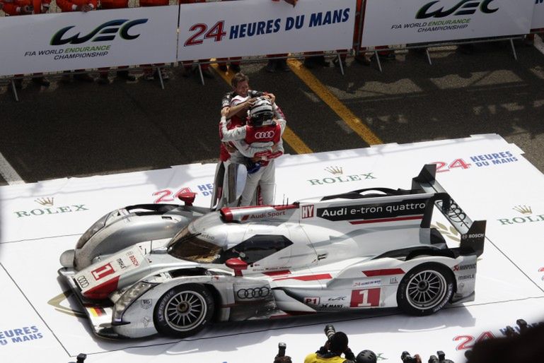 Audi R18 e-tron quattro zwycięzcą wyścigu 24h Le Mans (Fot. Gizmag.com)