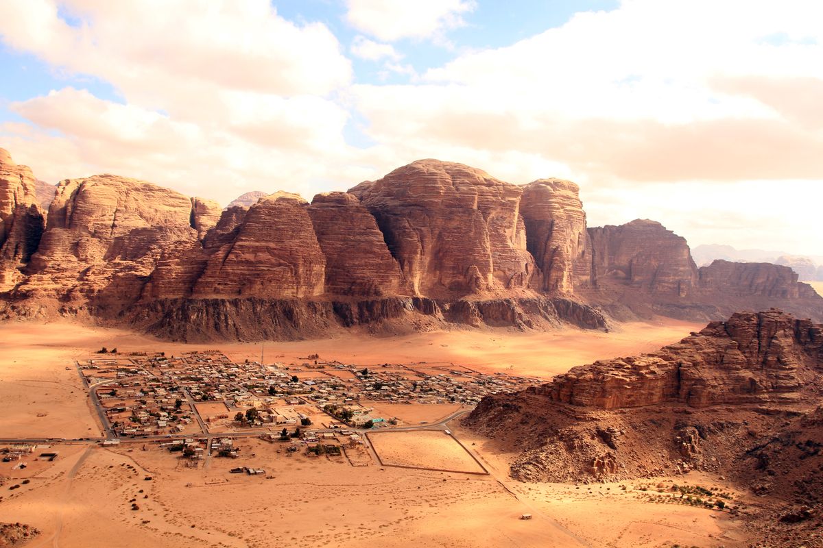 Pustynia Wadi Rum w Jordanii 