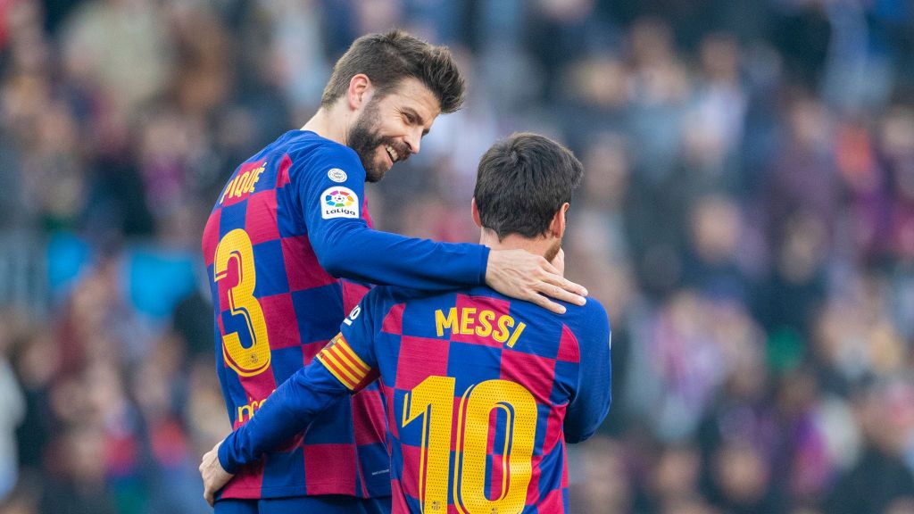 Gerard Pique i Lionel Messi