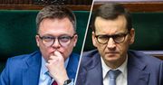 Starcie Hołownia-Morawiecki. "PiS gra na podział nowej koalicji"