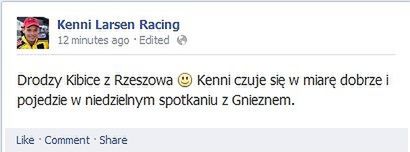 źródło: facebook.com/KenniLarsenRacing