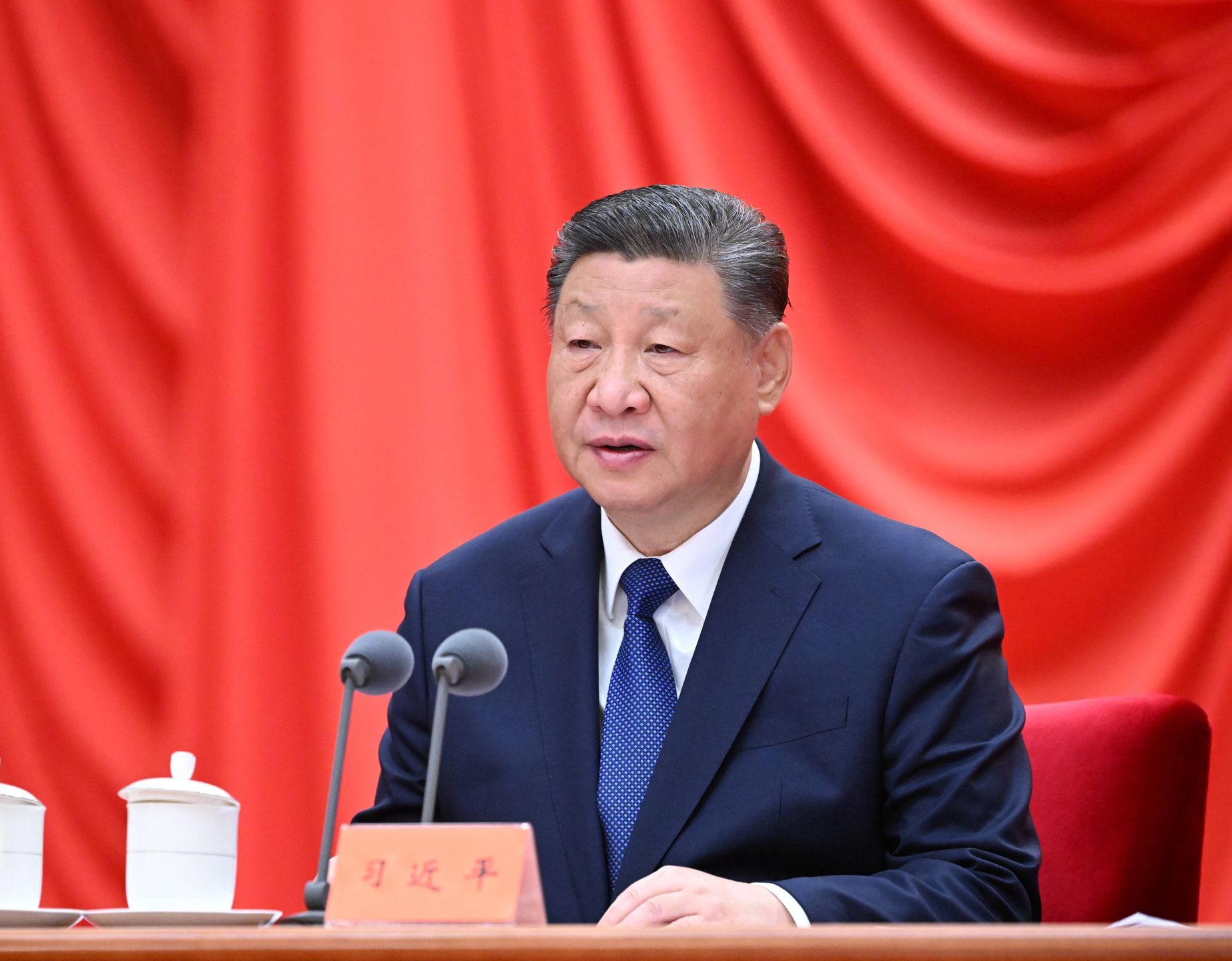 4th Plenary session of the 20th CPC Central Commission for Discipline Inspection
epa11809257 General Secretary of the Communist Party of China (CPC) Central Committee Xi Jinping, also Chinese president and chairman of the Central Military Commission, addresses the fourth plenary session of the 20th CPC Central Commission for Discipline Inspection (CCDI) in Beijing, China, 06 January 2025.  EPA/XINHUA / XIE HUANCHI CHINA OUT / UK AND IRELAND OUT  /       MANDATORY CREDIT EDITORIAL USE ONLY EDITORIAL USE ONLY 
Dostawca: PAP/EPA.
XINHUA / XIE HUANCHI
Chinese president, Chinese leaders