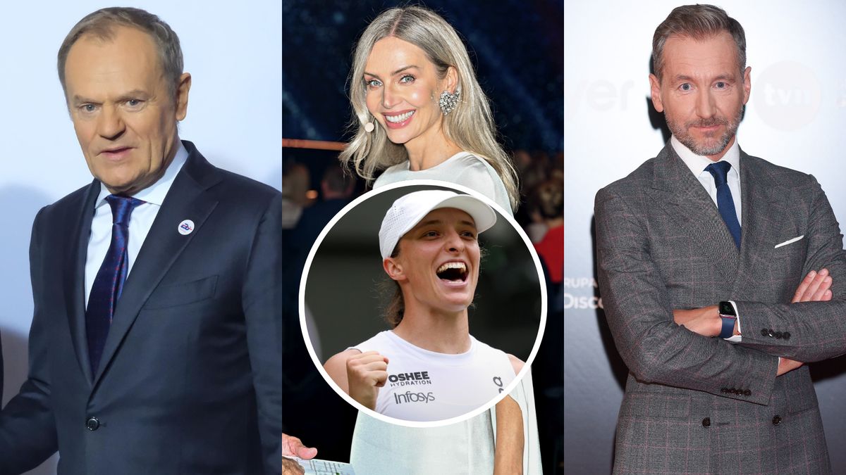 Donald Tusk, Agnieszka Woźniak-Starak, Piotr Kraśko, Iga Świątek