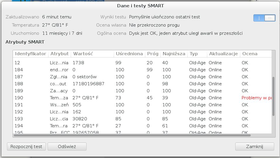 Diagnostyka dysku twardego 2
