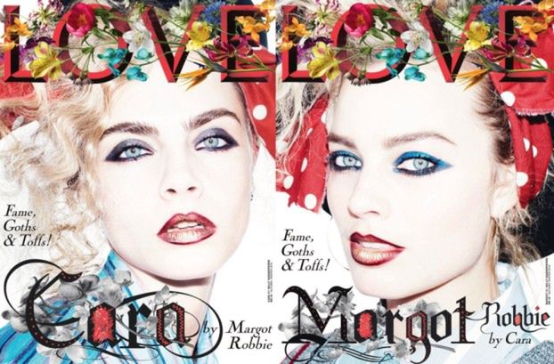 Cara i Margot w retro sesji dla "Love Magazine"