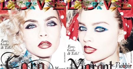 Cara i Margot w retro sesji dla "Love Magazine"