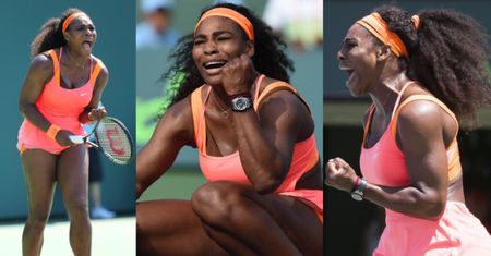 Serena w różowym stroju na korcie (ZDJĘCIA)