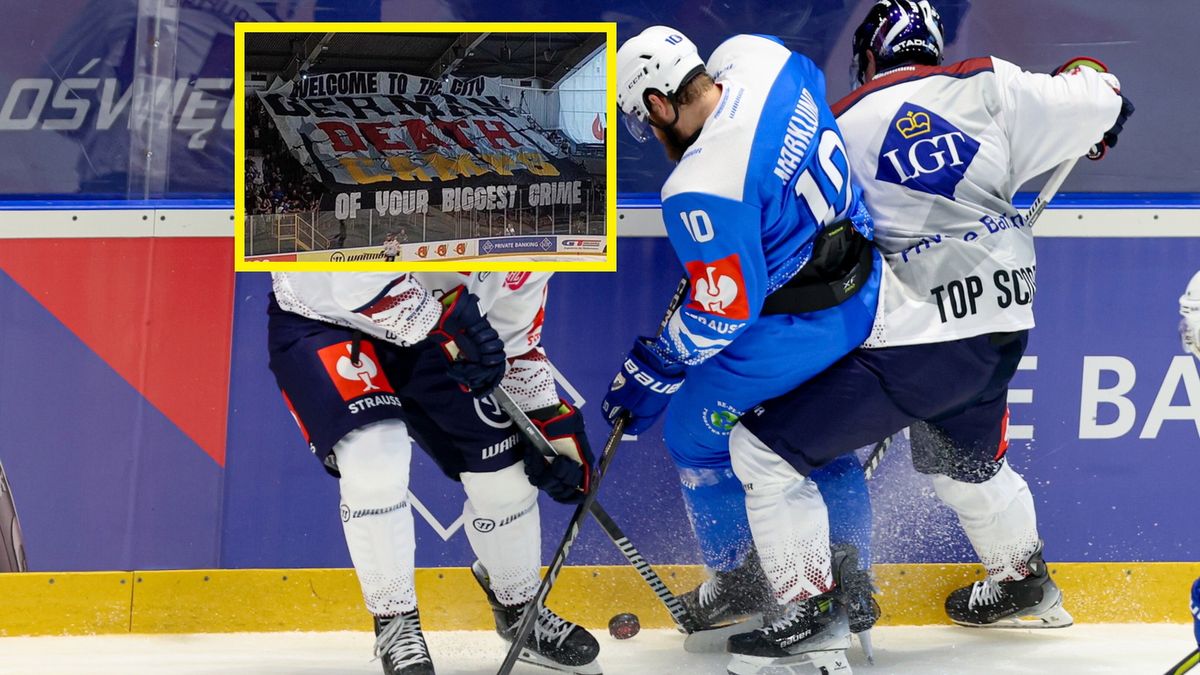 Zdjęcie okładkowe artykułu: PAP / Michał Meissner / Na zdjęciu: hokeiści podczas meczu Re-Plast Unia Oświęcim - Eisbaeren Berlin, w ramce transparent polskich kibiców