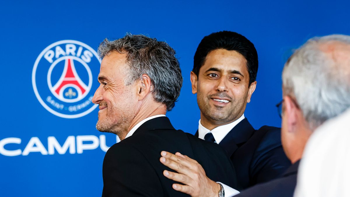 Getty Images / Antonio Borga/Eurasia Sport Images / Na zdjęciu: Luis Enrique i Nasser Al-Khelaifi