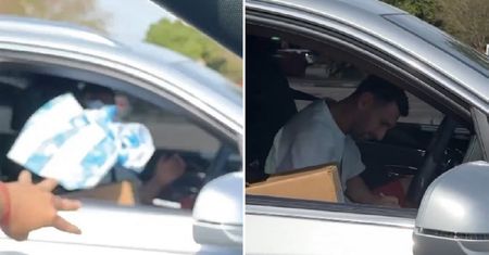 Rzucił koszulkę Messiemu do auta. Takiej reakcji się nie spodziewał