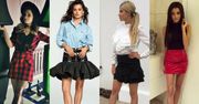 Mini spódniczki w stylizacjach celebrytek
