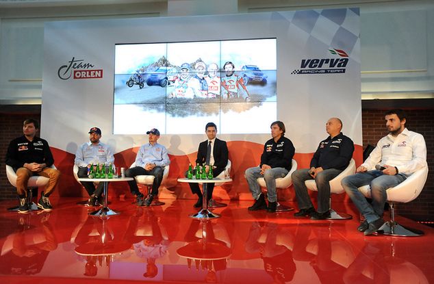 Uczestnicy wtorkowej konferencji Orlen Team i Verva Racing Team