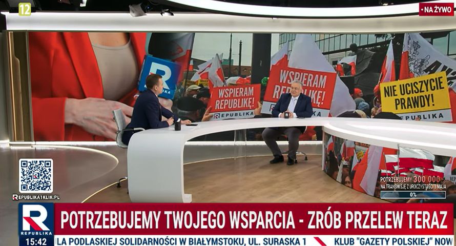 Republika z nową zbiórką i licznikiem. Sakiewicz: Krytycznie ważne