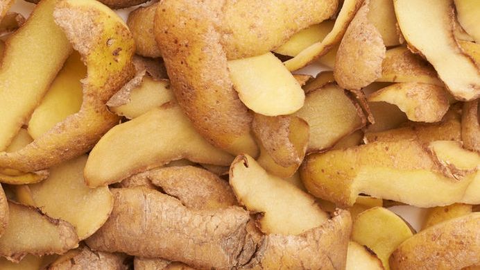 Gotowane skórki ziemniaczane bez dodatku soli