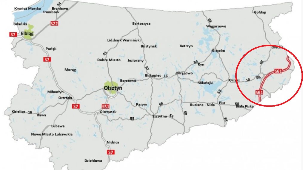 Są chętni do budowy drogi S61 Szczuczyn - Raczki.