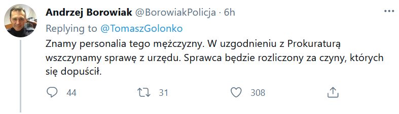 Policja wpadła już na trop sprawcy