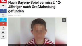 Chwile grozy po meczu Bayernu. Policja szukała chłopca