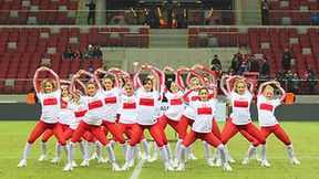 Cheerleaders Gdynia na meczu Polska - San Marino, część 2