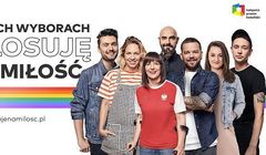 "Głosuję na miłość" - Piróg, Szczygielski, Szpura i Grabarczyk w akcji Kampanii Przeciw Homofobii