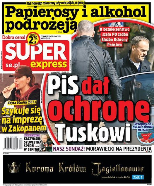 Edyta Górniak na okładce Super Expressu