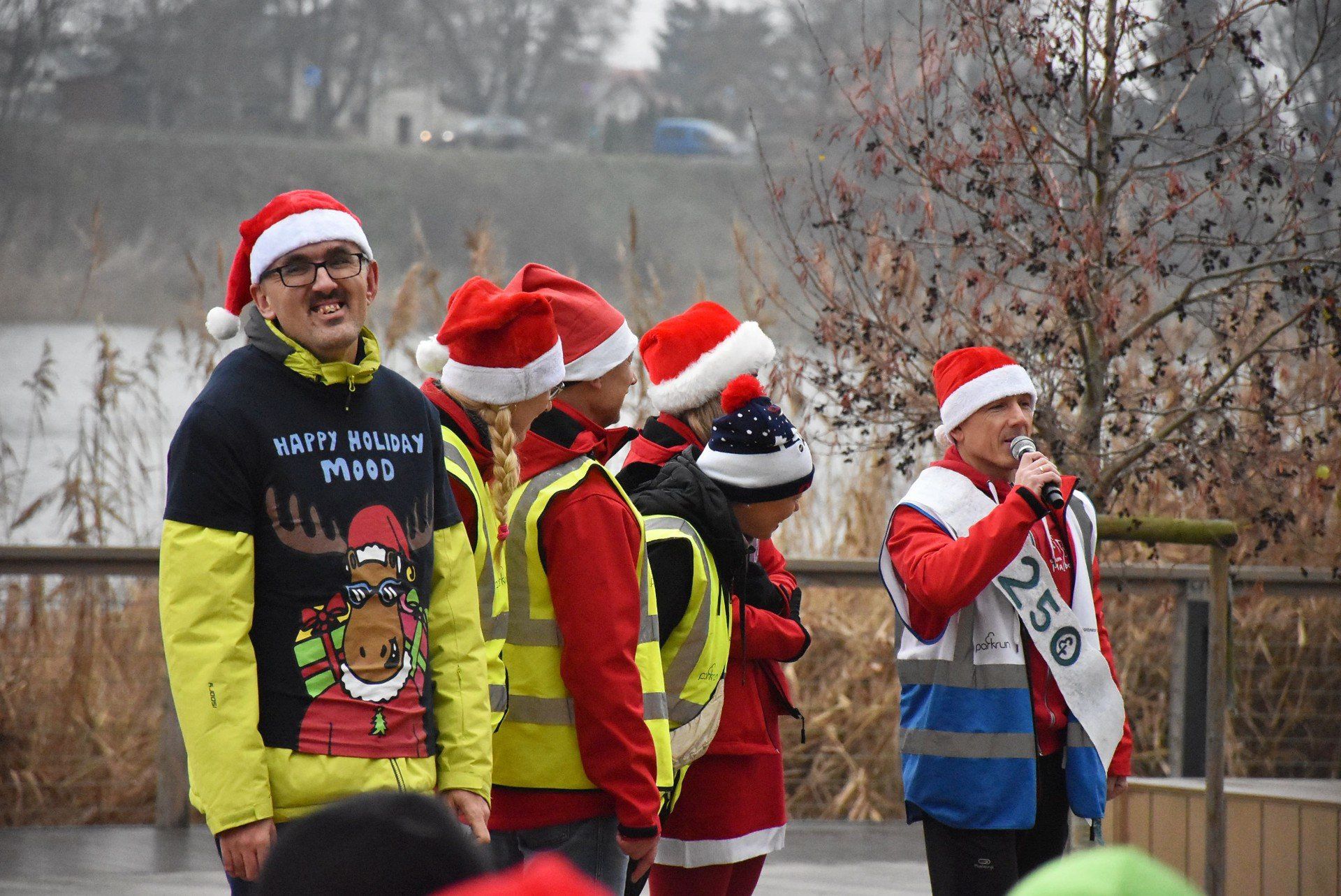 Mikolajki na bulwarze w Malborku, czyli kolejny parkrun